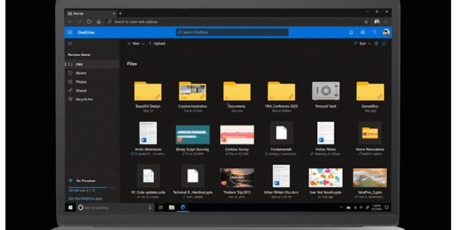 OneDrive web modo oscuro