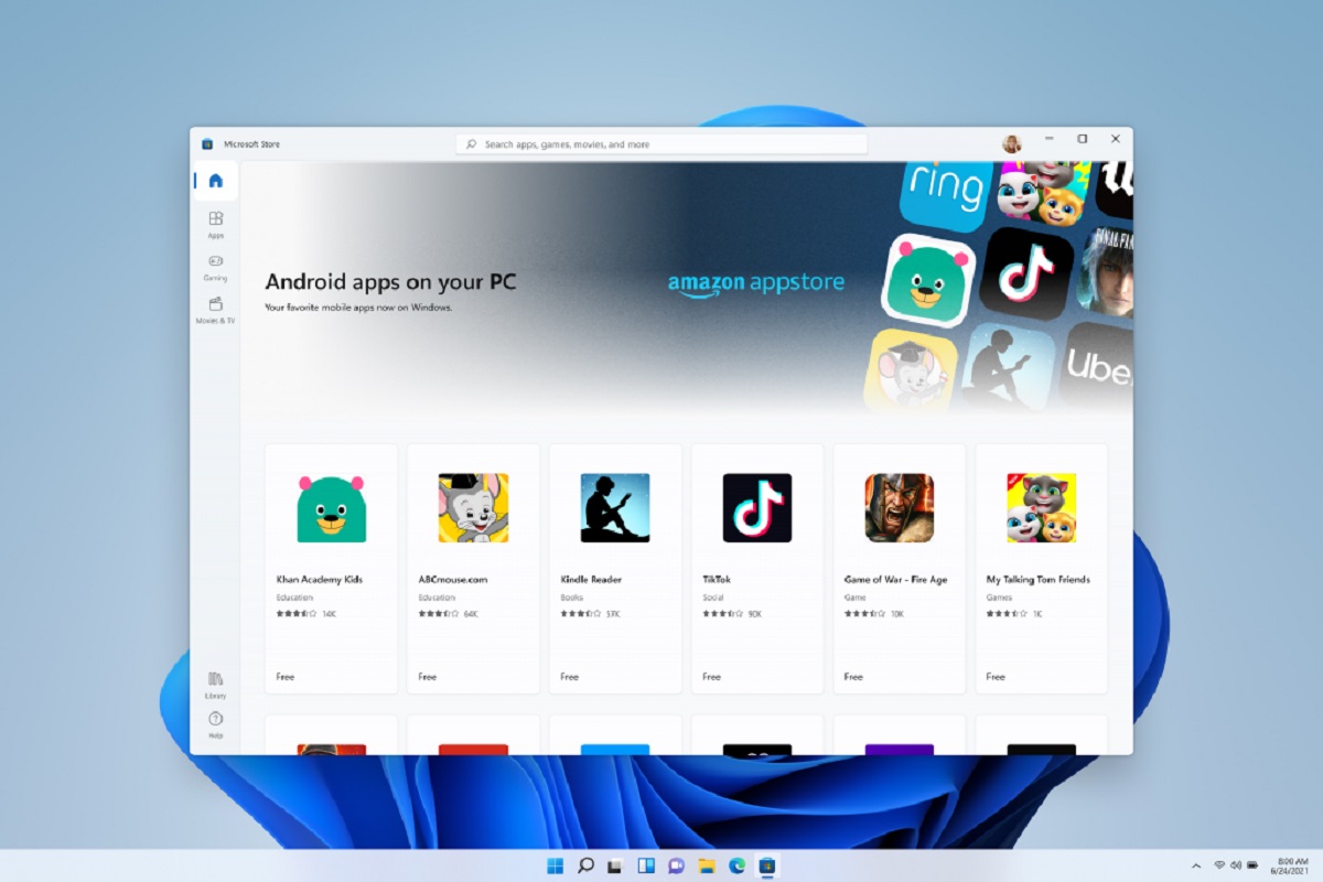 ¡Sorpresa! Windows 11 podrá ejecutar Apps de Android