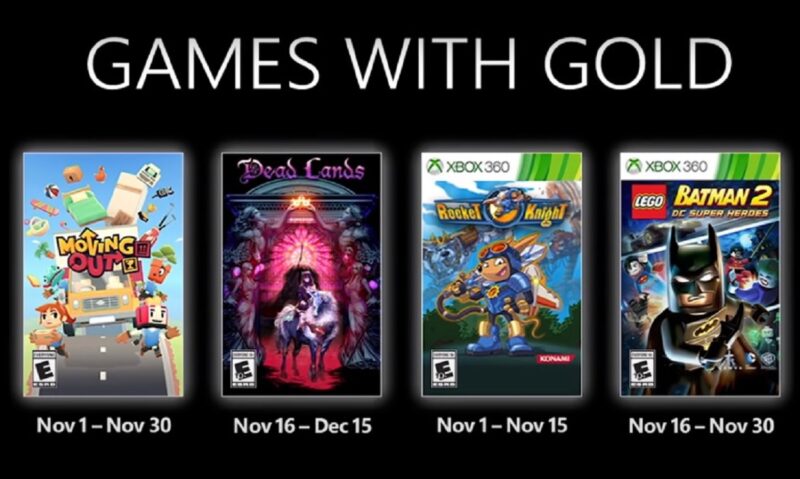 Estos son los Games with Gold de Noviembre de 2021