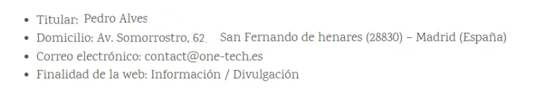 Aviso Legal y Privacidad Aviso Legal y Privacidad